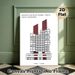 Nakagin Capsule Tower Painting Poster, Minimalist Line Art Architectural Poster, Sleek Iconic Tokyo Tower Design, Ideal For Home Office, Living Room_maomaolike.com
