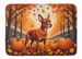 Red Miniature Pinscher Fall Memory Foam Kitchen Mat Machine Washable Anti-Fatigue Mat Cushion Comfort Bath Mat Or Kitchen Rug_maomaolike.com