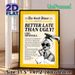Retro Beauty Themed Painting Poster, Vintage Newspaper-style With Bold Witty Quote & Monochrome Illustration Poster, Fun Beauty-inspired Decor, Ideal_maomaolike.com