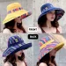 Hot Sale K41 Bucket Fashion All-match Four Seasons Big Brim Panama Basin cap Double-Sided Fisherman Women's Sun Hat_maomaolike.com