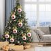 5PCS Disco Mirror Elk Horn Christmas Ball Silvery Xmas Tree Decoration Reflective Hanging Disco Balls Decor For Christmas Holiday Wedding Birthday Disco Party Ornament Supplies_maomaolike.com
