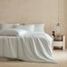 Spring New Pure Natural Environmental Protection Skin-friendly Breathable Bamboo Pulp Fiber Piece Solid Color Infant Bedding Four-Piece Set_maomaolike.com