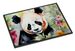Panda Doormat Front Door Mat Indoor Outdoor Rugs For Entryway, Non Slip Washable Low Pile, 24H X 36W_maomaolike.com