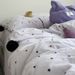 Wholesale Cute Rabbit Fur Ball Princess Style Mixed Polka Dot Milk Velvet Four-Piece Autumn Winter Double-Sided Flannel 4-Piece Se_maomaolike.com
