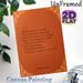 Inspirational Dostoevsky Quote Painting Poster, Vintage Warm Orange With Golden Ornate Border Poster, Thought-provoking Literary Wall Decor For Home_maomaolike.com