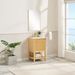 20 Inch Solid Wood Pre-assembly Bathroom Vanity With Adjustable Shelf --Ash Wood_maomaolike.com