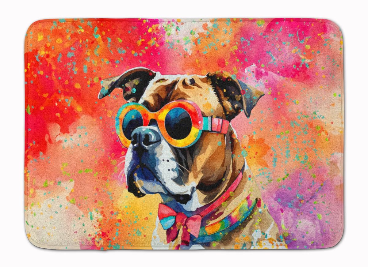 Boxer Hippie Dawg Memory Foam Kitchen Mat Machine Washable Anti-Fatigue Mat Cushion Comfort Bath Mat Or Kitchen Rug_maomaolike.com