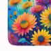 Chrysanthemums In Color Memory Foam Kitchen Mat Machine Washable Anti-Fatigue Mat Cushion Comfort Bath Mat Or Kitchen Rug_maomaolike.com