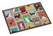 Lots Of Siberian Husky Doormat Front Door Mat Indoor Outdoor Rugs For Entryway, Non Slip Washable Low Pile, 24H X 36W_maomaolike.com
