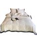 1 Minimalist Light Luxury Style 100S Long Staple Cotton Four-Piece Set Simple Letter Embroidery All-Cotton Duvet Cover Sheet For B_maomaolike.com