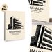 Bauhaus Building Painting Poster, Minimalist Black & White Linear Architectural Poster, Sleek Iconic Design Ideal For Home Office, Living Room Decor_maomaolike.com