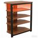 LED TV Stand, Entertainment Center With Storage Shelves And Steel Frame_maomaolike.com