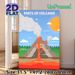 Volcano Parts Educational Painting Poster, Clear Labeled Flat Graphic Style Poster, Informative Volcanic Structure Guide Suitable For Learning Spaces_maomaolike.com
