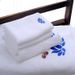 5-Star Hotel Platinum Satin Cotton Towel Set - Luxury Bath/Hand/Face Towels, Extra Thick & Large With Free Embroidery, 100% Premium Egyptian Cotton_maomaolike.com