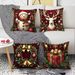 Christmas Nordic Throw Pillow Set Festive Holiday Decor For Living Room Sofa & Bed - 45x45cm Linen Cushion Cover With_maomaolike.com