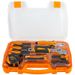 Home Tool Set 34-piece Basic Mechanic Tool Set With Tool Box, Ideal For Home Repairs, Convenient Storage, With Individual Containers For Easy Portability_maomaolike.com