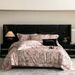 Light Luxury Style Long-staple Four-piece Set Pastoral Floral Print Wide-border Quilt Cover All Cotton Skin Friendly Breathable Be_maomaolike.com