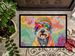 Schnauzer Hippie Dawg Doormat Front Door Mat Indoor Outdoor Rugs For Entryway, Non Slip Washable Low Pile, 24H X 36W_maomaolike.com
