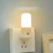LED Light White EU /USPush Button Switch Wall Socket Bedroom Bedside Lamp Baby Room Corridor Home Decor Night Lights_maomaolike.com