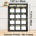 Birthday Tracker Painting Poster, Chalkboard-style Glowing Text Monthly Blank Grid Poster, Functional Decor To Record Monthly Birthdays Suitable For_maomaolike.com
