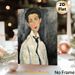 Gentleman Portrait Painting Poster, Vintage Expressionist Style Poster, Soft-toned Portrait Of A Man In Shirt And Tie, Classic Artistic Decor For_maomaolike.com