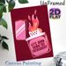 Pink Lighter Themed Painting Poster, Vibrant Cartoon-style Flaming Pink Lighter Poster, Eye-catching Wall Decor For Bedroom, Living Room_maomaolike.com
