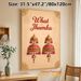 Indian Jhumka Painting Poster, Ornate Vintage-style Red & Gold Jhumka Art Poster, Exotic Cultural Decor Piece Ideal For Living Room, Entryway Or_maomaolike.com