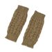 Unisex Twist gloves knitted wool half-fingered sleeves students write computer open-fingered gloves cross-border wool gloves_maomaolike.com