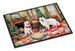 American Eskimo Christmas Cookies Doormat Front Door Mat Indoor Outdoor Rugs For Entryway, Non Slip Washable Low Pile, 24H X 36W_maomaolike.com