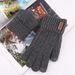 Wool touch screen gloves Warm knit half-finger gloves and fleece jacquard gloves_maomaolike.com