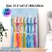 Colorful Toothbrushes Painting Poster, Vibrant Oil Painting Style Poster, Cheerful Multi-colored Toothbrushes With Foam Bubbles, Adds Lively_maomaolike.com