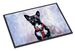 Boston Terrier Ziggy Doormat Front Door Mat Indoor Outdoor Rugs For Entryway, Non Slip Washable Low Pile, 24H X 36W_maomaolike.com