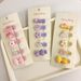 Unisex 5 cards of acrylic cartoon bow hairpins for kindergarten babies and children, all-inclusive and no-damage hair side clips_maomaolike.com