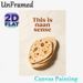 Naan Bread Pun Painting Poster, Witty Minimalist Food Humor Poster, Playful Text With Stacked Naan Design, Lighthearted Decorative Piece For Kitchen_maomaolike.com