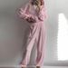 Women's Clothing women's silver fox fleece sweatshirt two piece suit women's stock 1213_maomaolike.com
