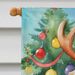 Cockapoo Christmas Reindeer House Flag Large Porch Sleeve Pole Decorative Outside Yard Banner Artwork Wall Hanging, Polyester, House Size, Multicolor_maomaolike.com