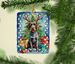 German Wirehaired Pointer Christmas Reindeer Porcelain Ornament Christmas Tree Hanging Decorations For Home Christmas Holiday, Rectangle, Gift, Multicolor_maomaolike.com