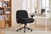 Cross Legged Office Chair With Flip-Up Arms, Adjustable Height Swivel Desk Chair, Wider & Thickened Cushion Ergonomic Rolling Chair For Home Office, Vanity, Study._maomaolike.com