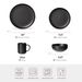 12-Piece Stoneware Dinnerware Sets With Mugs | Microwave & Dishwasher Safe | Non-Toxic Dinner Plates Bowls Set | Stackable Matte Glaze Kitchenware For 3,Black_maomaolike.com