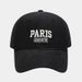 Unisex Simple PARIS letter embroidered baseball cap with Sun protection pair soft cap_maomaolike.com