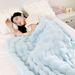 Rabbi Fur Plush Hickened Winer, Suiable For Nap, Shawl, Sofa Air Condiioning Cover Blanke, Nordic Syle,_maomaolike.com