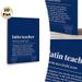 Latin Teacher Definition Painting Poster, Minimalist Typographic Dark Blue Poster With Greek Column Outline, Informative Humorous Decor Ideal For_maomaolike.com