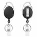 Unisex Metal easy to pull buckle, zinc alloy keychain, identification anti loss buckle, chest clip, plastic easy to pull retractable buckle_maomaolike.com
