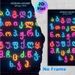 Georgian Alphabet Painting Poster, Vibrant Neon-hued Complete Georgian Alphabet Poster, Practical For Language Learning, Ideal For Study Rooms And_maomaolike.com