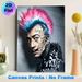 Cyberpunk Punk Character Painting Poster, Bold Edgy Cyberpunk Style Poster, Eye-catching Design With Colorful Mohawk, Tattooed Face And Cybernetic_maomaolike.com