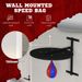 Soozier Adjustable Speed Bag Platform, Wall Mounted Punching Bag With 360-Degree Swivel For Home Fitness_maomaolike.com