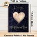 Romantic Heart Moon Love Painting Poster, Starry Night Style With Heart-shaped Moon Poster, Warm Romantic Message, Ideal For Bedroom, Christmas And_maomaolike.com