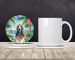 Afghan Hound Luau Large Sandstone Coasters Pack Of 4 Absorbent Round Coasters Decor Gifts For Men Or Women, 4 In, Multicolor_maomaolike.com
