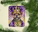 Border Terrier King Of Mardi Gras Porcelain Ornament Christmas Tree Hanging Decorations For Home Christmas Holiday, Rectangle, Gift, Multicolor_maomaolike.com