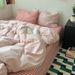 Wholesale INS Japanese Simple Mixed Thin Striped Pure Four-Piece Nordic Style Full Yarn-Dyed Washed Cotton 4-Piece Set_maomaolike.com